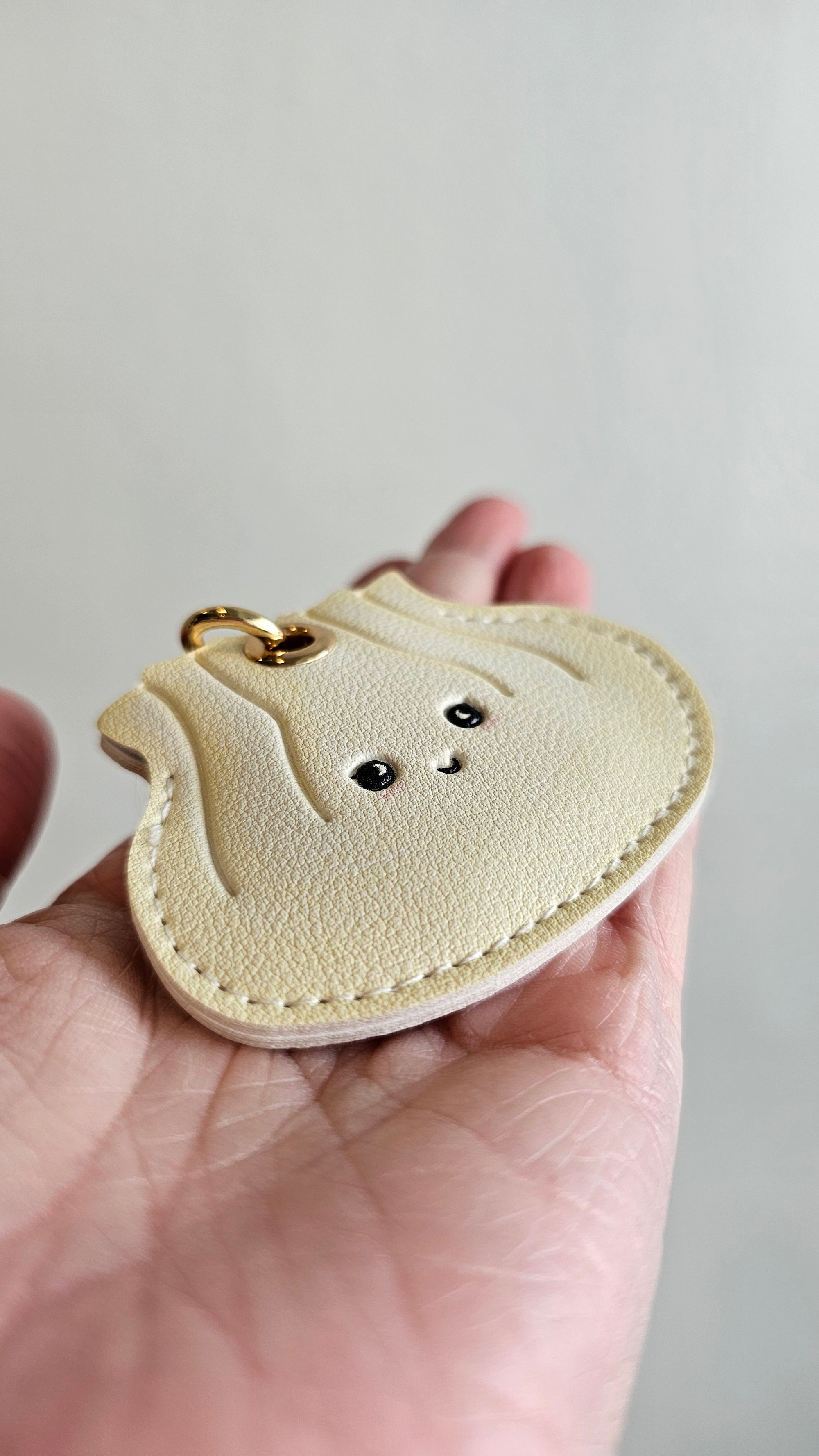 Emotional support dumpling keychain