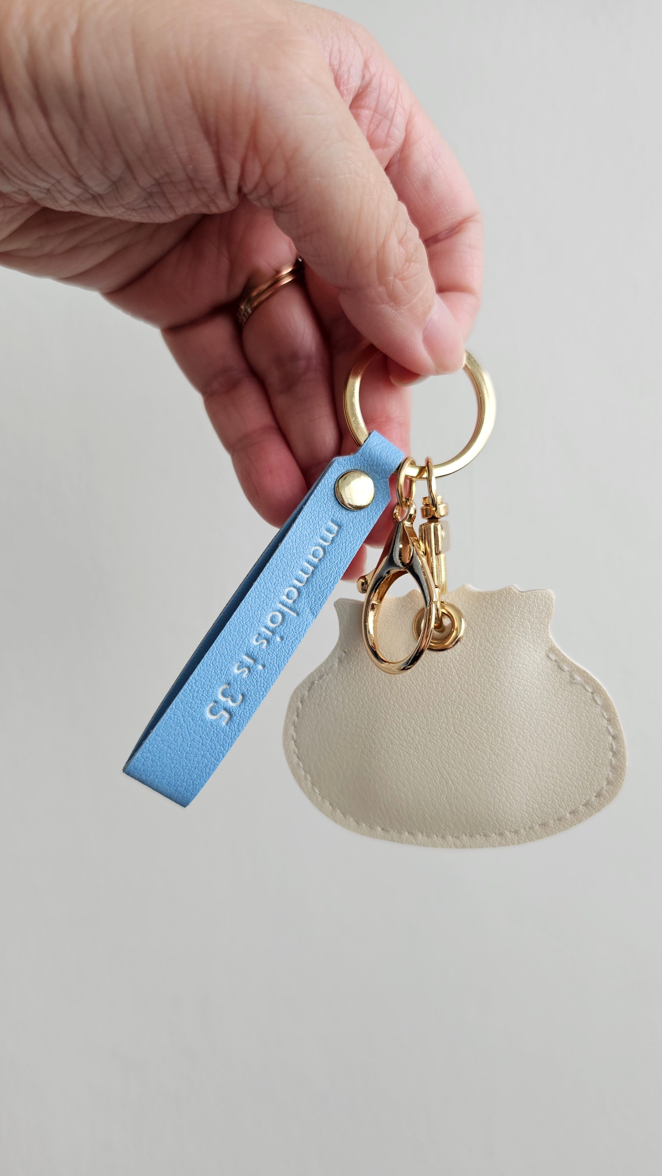 Emotional support dumpling keychain