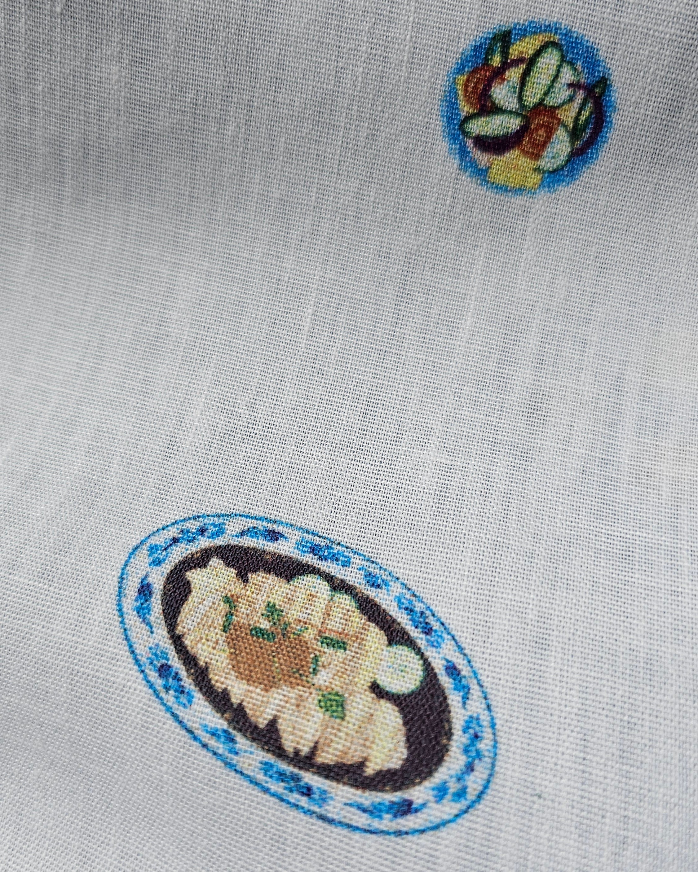 Chicken Rice Reversible Wrap Skirt